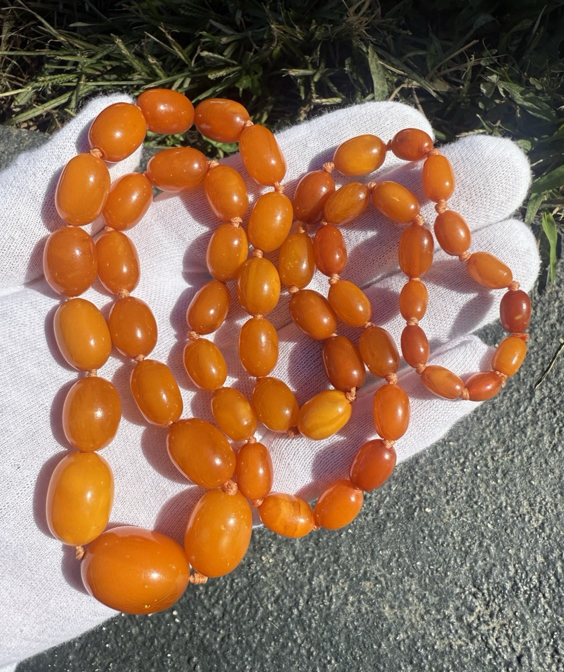 Wonderful Antique / Vintage Natural Butterscotch Amber Necklace5
