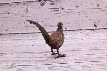 Stunning Antique Austrian Vienna Cold Painted Bronze of Ring Neck Pheasant6