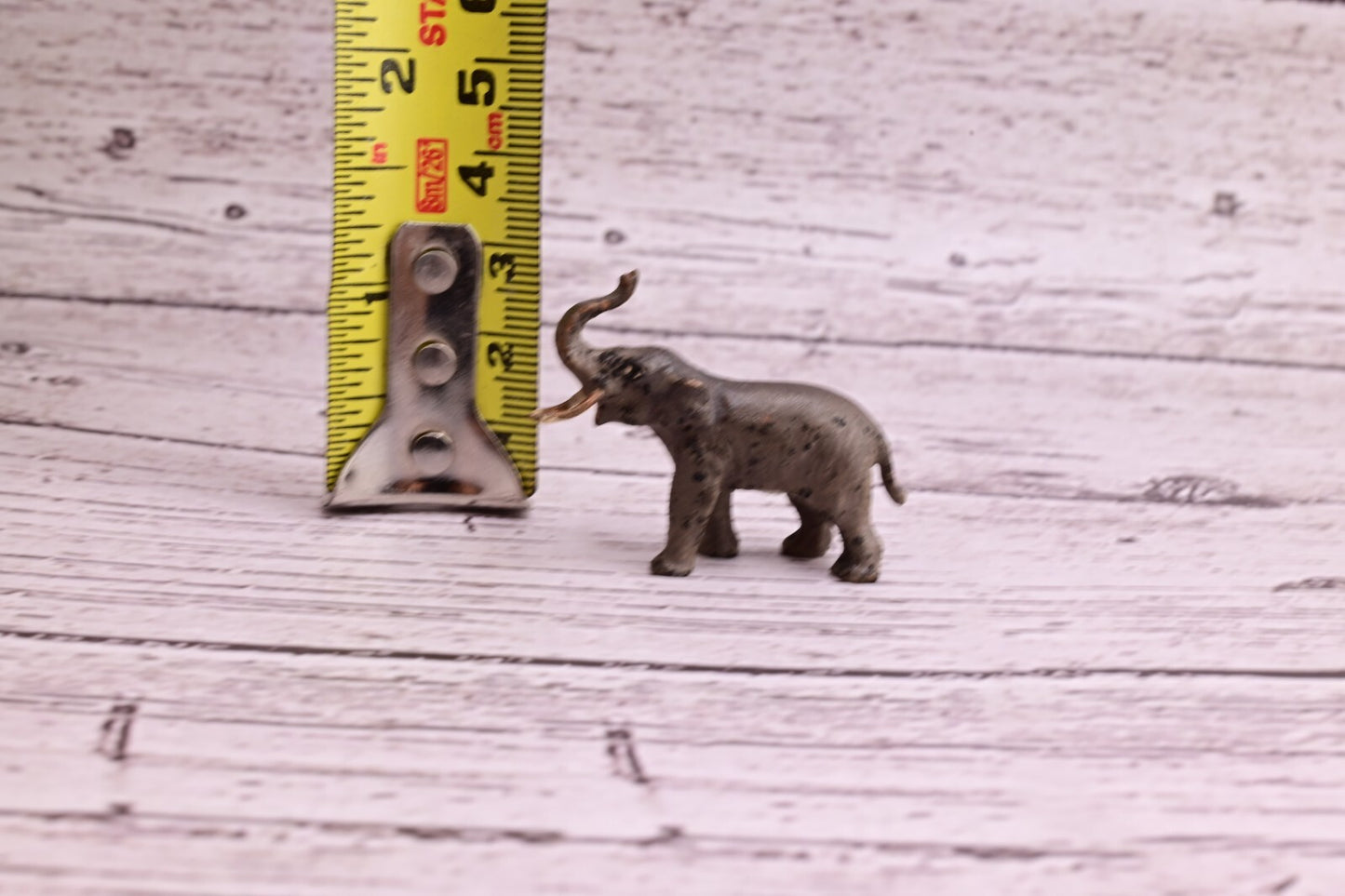 Original Tiny Antique Austrian Vienna Cold Painted Bronze of Elephant12