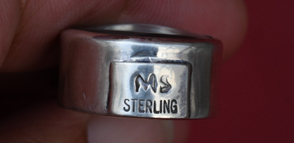 Cool Design Sterling Silver Southwest Jewelers Loupe W/ Turquoise & Bear4
