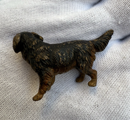 Cute Small Austrian Vienna Cold Painted Bronze Figure of Labrador Dog3