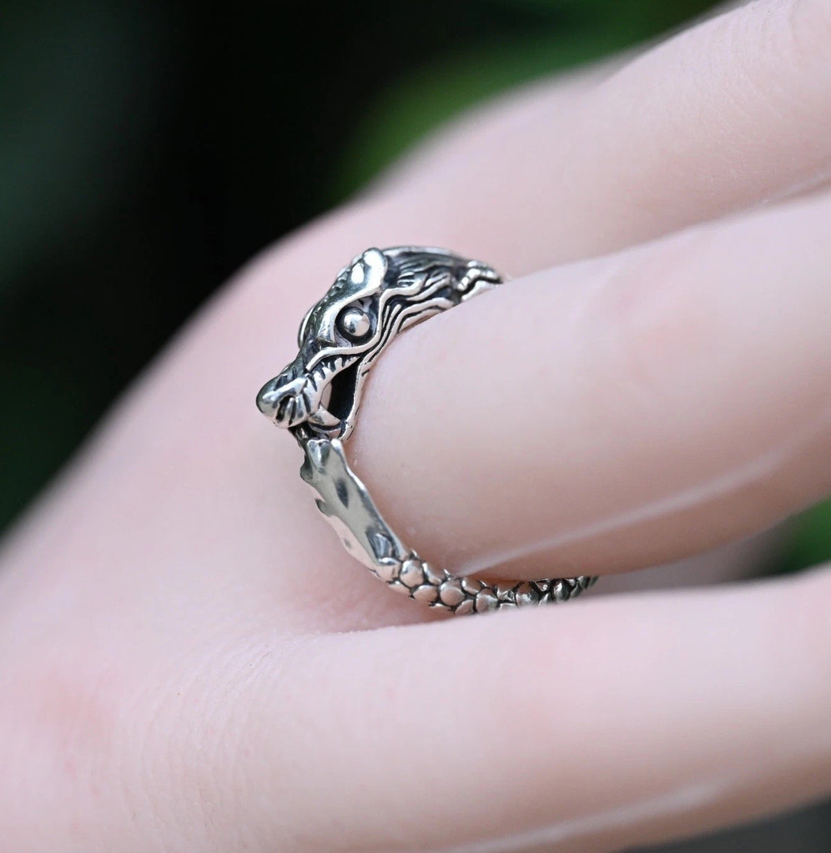 Vintage John Hardy Sterling Silver Naga Dragon Ring0