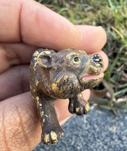 Antique Austrian Vienna Cold Painted Bronze Figure of Brown Grizzly Bear2