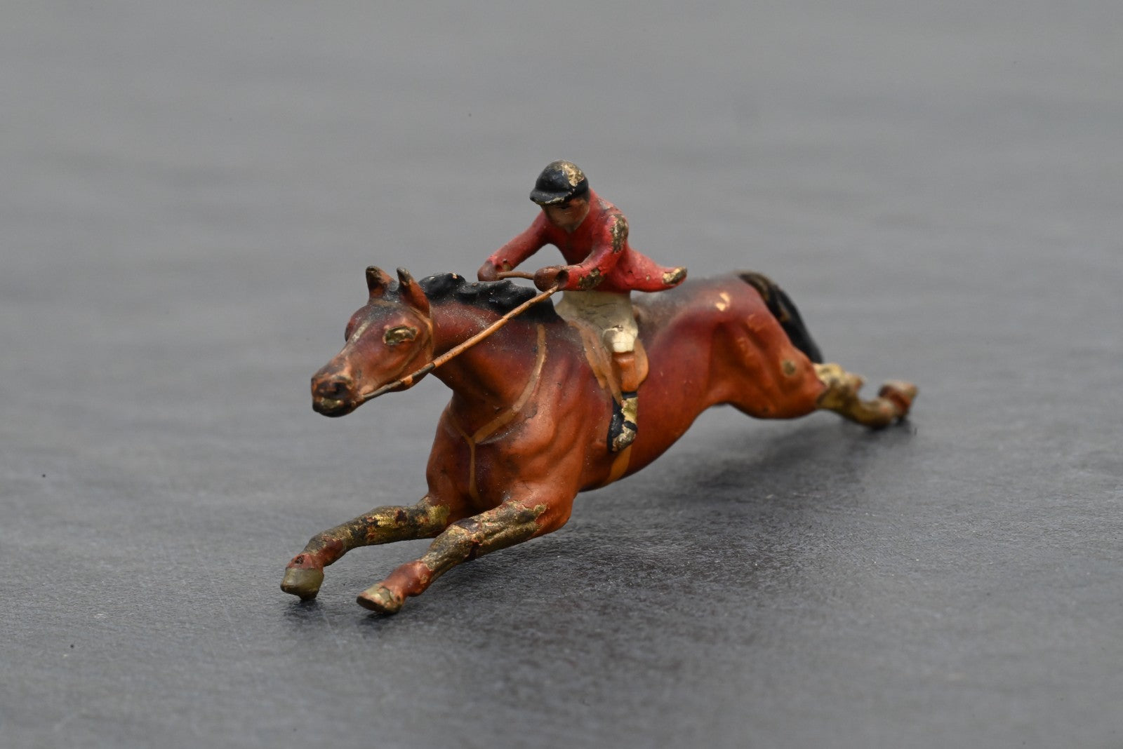 Awesome Austrian Vienna Cold Painted Bronze Figure of Jockey Riding Racehorse3