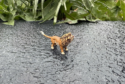Amazing Miniature Antique Austrian Vienna Cold Painted Bronze Figure of Lion3