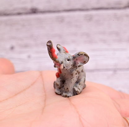 Original Miniature Antique Austrian Vienna Cold Painted Bronze of Elephant6