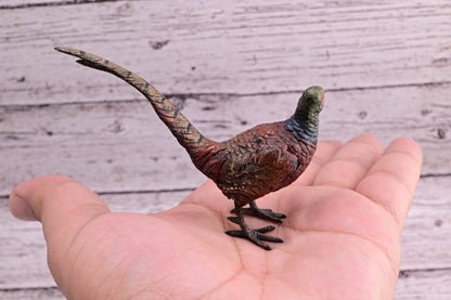 Stunning Antique Austrian Vienna Cold Painted Bronze of Ring Neck Pheasant3