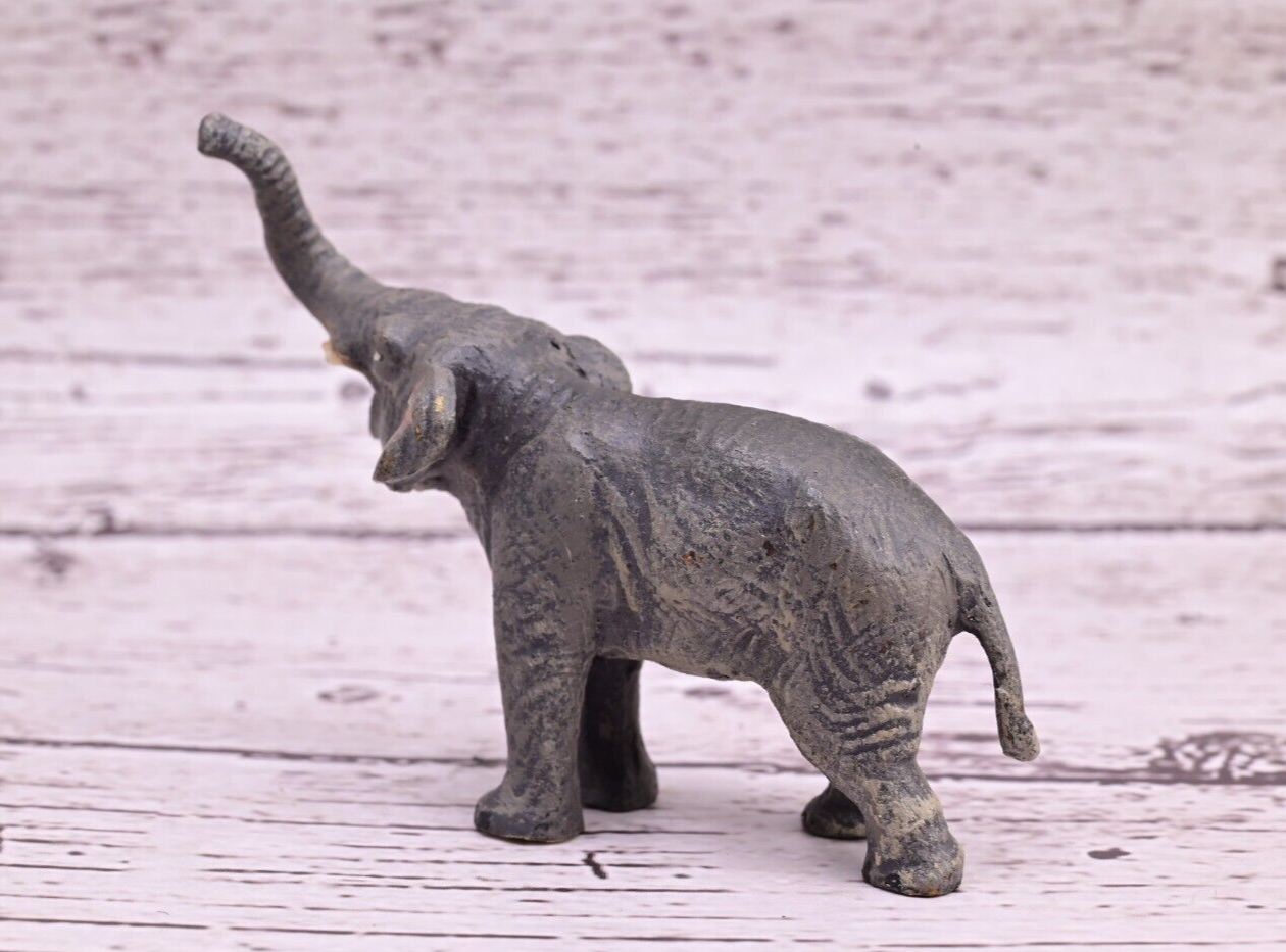 Gorgeous Antique Austrian Vienna Cold Painted Bronze Figure of Elephant7