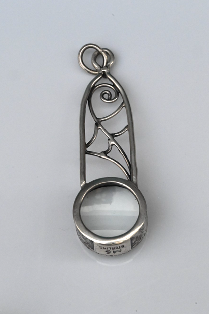 Spider Web Design Sterling Silver Southwest Jeweler's 10X Loupe1