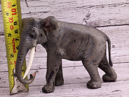 Stunning Large Antique Austrian Vienna Cold Painted Bronze Figure of Elephant9