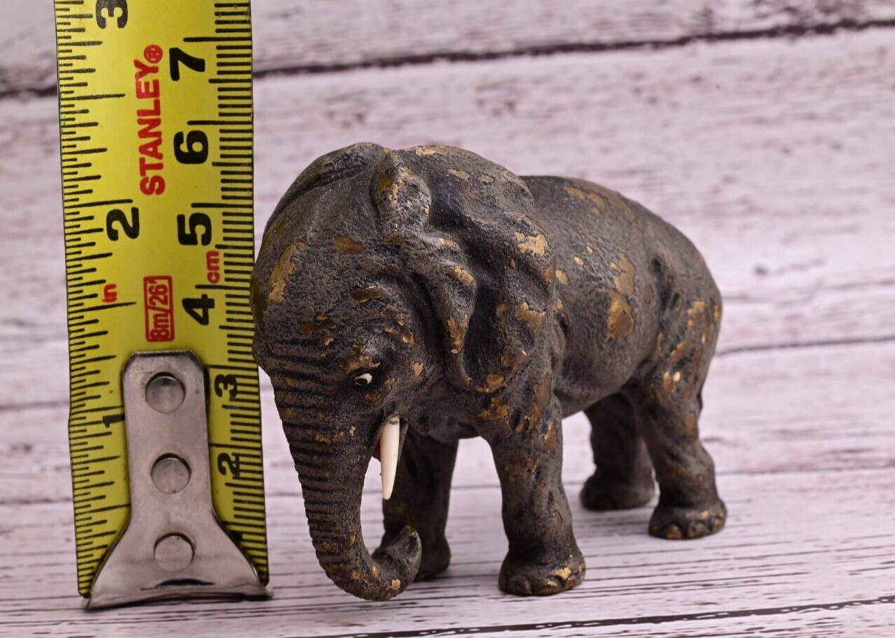 High Quality Antique Austrian Vienna Cold Painted Bronze Figure of Elephant15