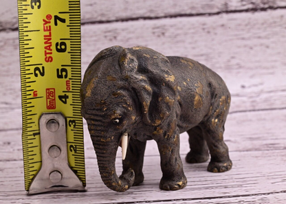 High Quality Antique Austrian Vienna Cold Painted Bronze Figure of Elephant15