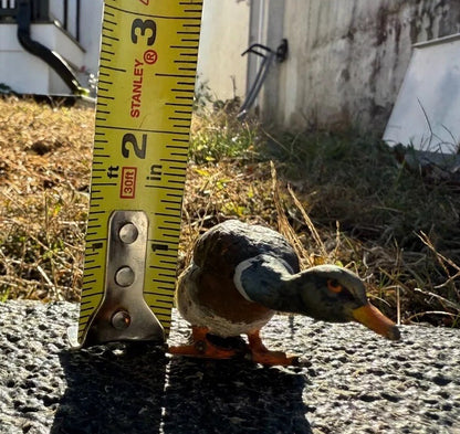 Gorgeous Antique Austrian Vienna Cold Painted Bronze Figure of Mallard Duck4