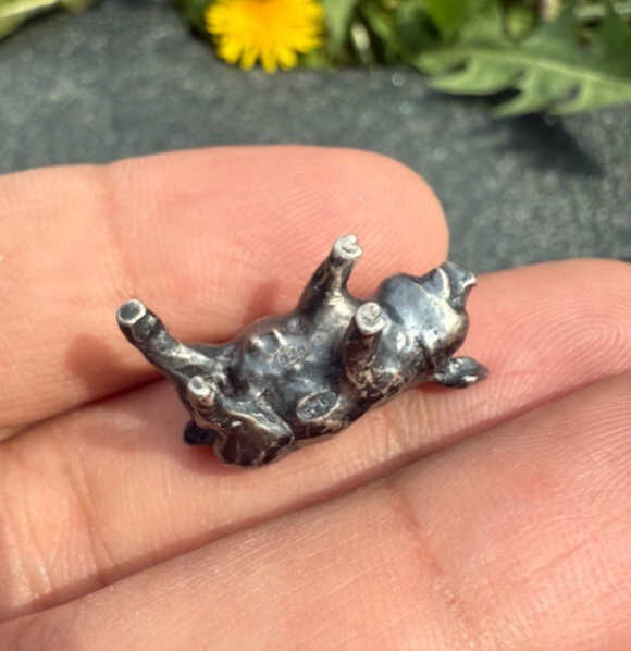 Cute Antique / Vintage Italian .925 Sterling Silver Figure of Miniature Pig8