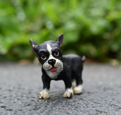 Fritz Bermann Austrian Vienna Cold Painted Bronze Figure of Boston Terrier Puppy0