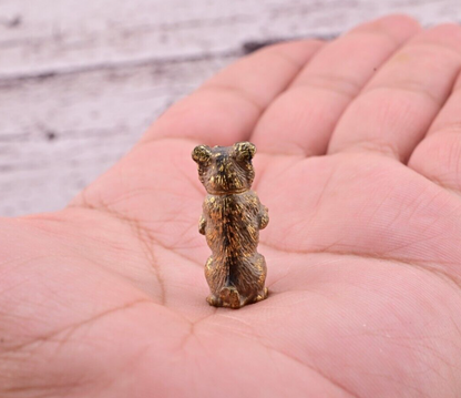 Amazing Antique Austrian Vienna Cold Painted Bronze Figure of Cute Small Pug11