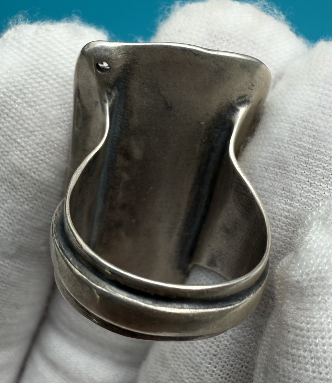 Silpada Hammered Sterling Silver Ring with Cubic Zirconia3