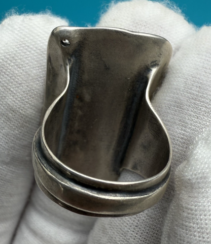 Silpada Hammered Sterling Silver Ring with Cubic Zirconia3