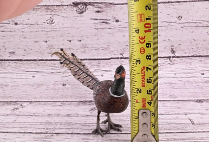 Antique Austrian Vienna Cold Painted Bronze Figure of Large Pheasant Bird12