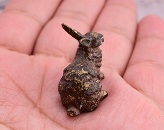 Fine Quality Antique Cold Painted Austrian Vienna Bronze Figure of Rabbit1