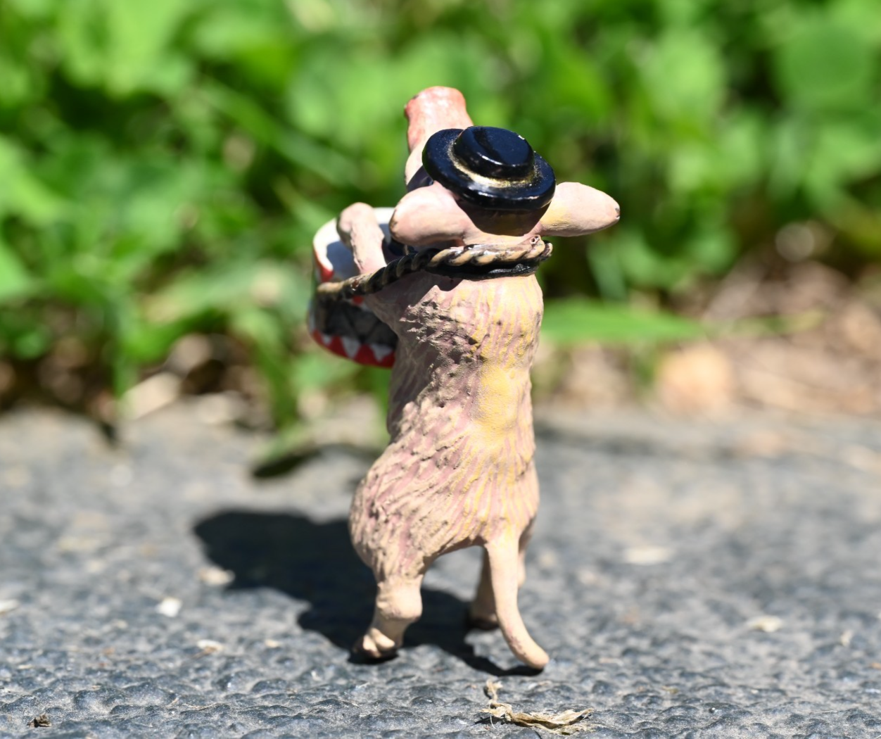 Fritz Bergmann Austrian Vienna Cold Painted Bronze Pig Playing the Drum4