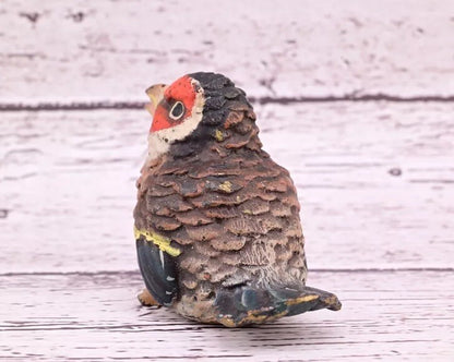 Super Cute Antique Austrian Vienna Cold Painted Bronze Figure of Goldfinch3