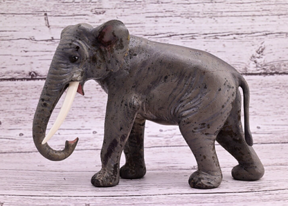 Stunning Large Antique Austrian Vienna Cold Painted Bronze Figure of Elephant1