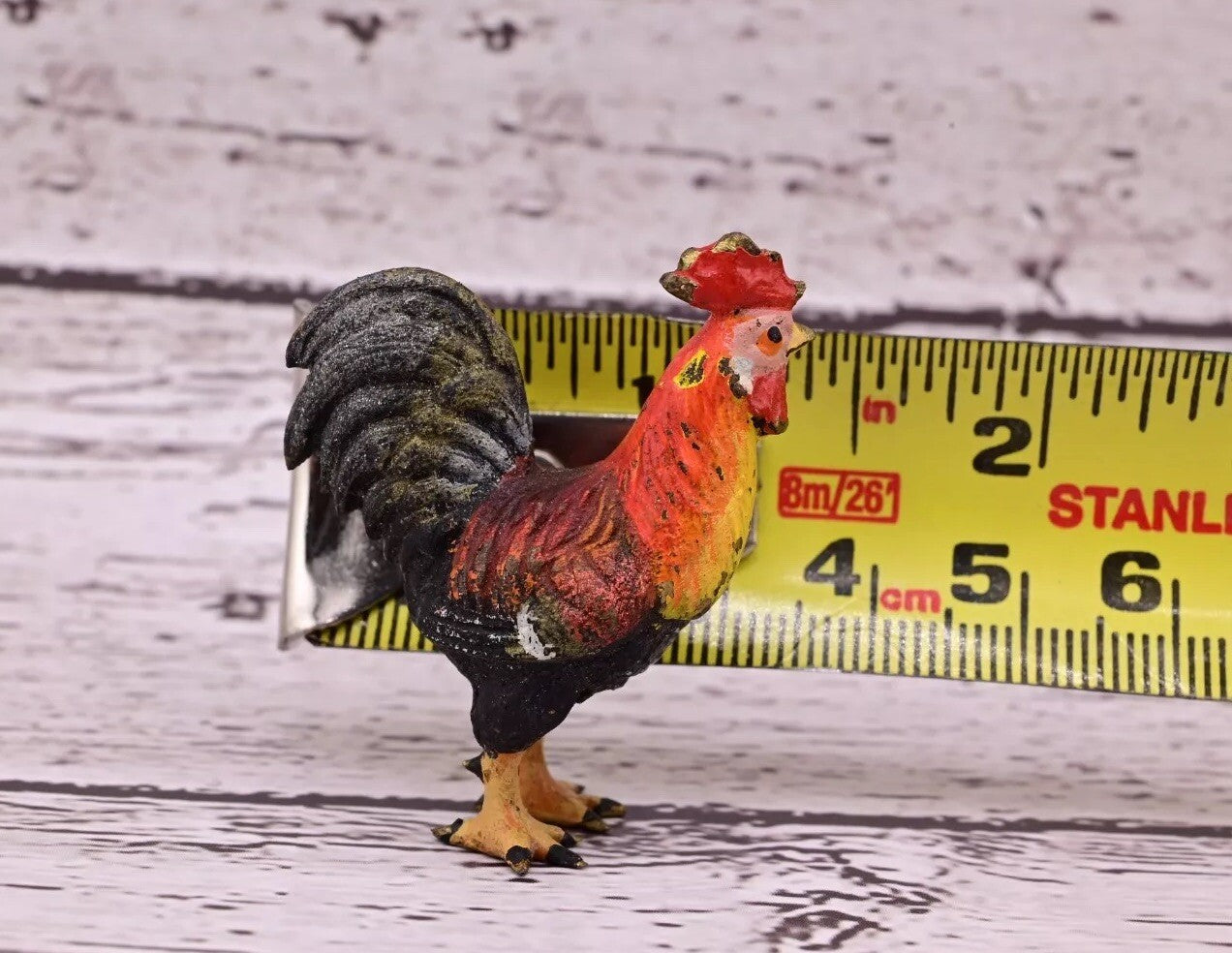 Stunning Antique Austrian Vienna Cold Painted Bronze of Little Rooster11