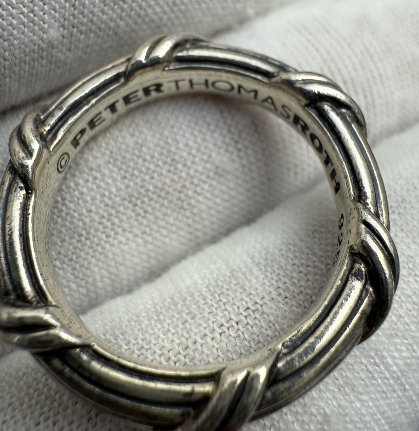 Elegant Twisted Rope Design Sterling Silver Ring by Peter Thomas Roth3