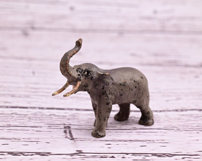 Original Tiny Antique Austrian Vienna Cold Painted Bronze of Elephant5