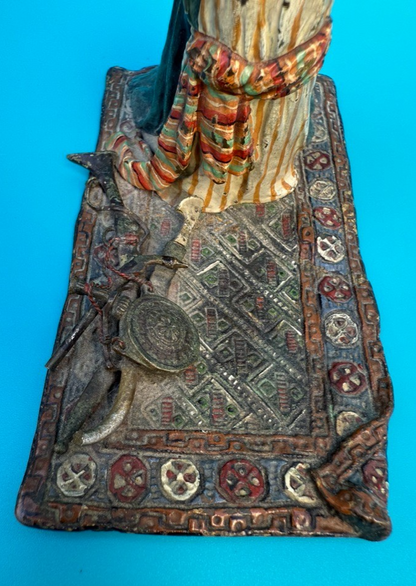 Antique Franz Bergmann Austrian Vienna Cold Painted Bronze Figure of Arab Man9