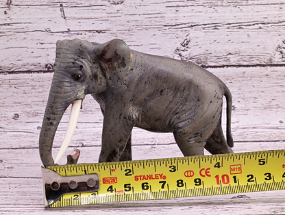 Stunning Large Antique Austrian Vienna Cold Painted Bronze Figure of Elephant8