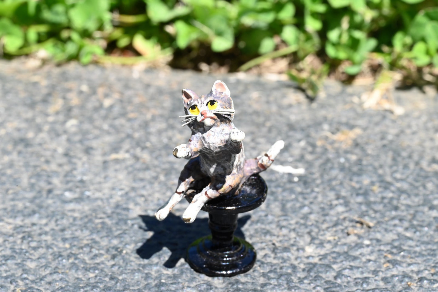 Fritz Bergmann  Austrian Vienna Cold  Painted Bronze Musical Cat Playing Piano8