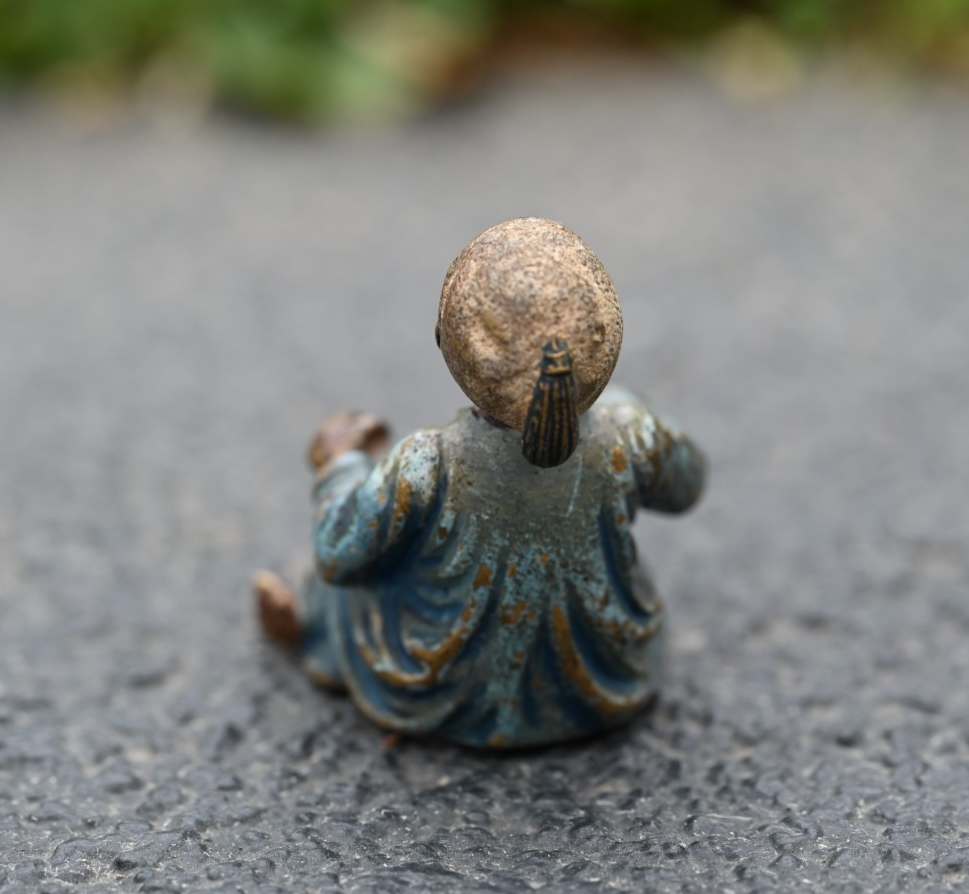 Detailed Antique Austrian Vienna Cold Painted Bronze Figure of Young Arab Child3