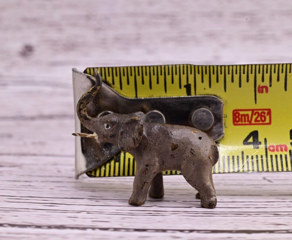 Awesome Antique Austrian Vienna Cold Painted Bronze Figure of Tiny Elephant11
