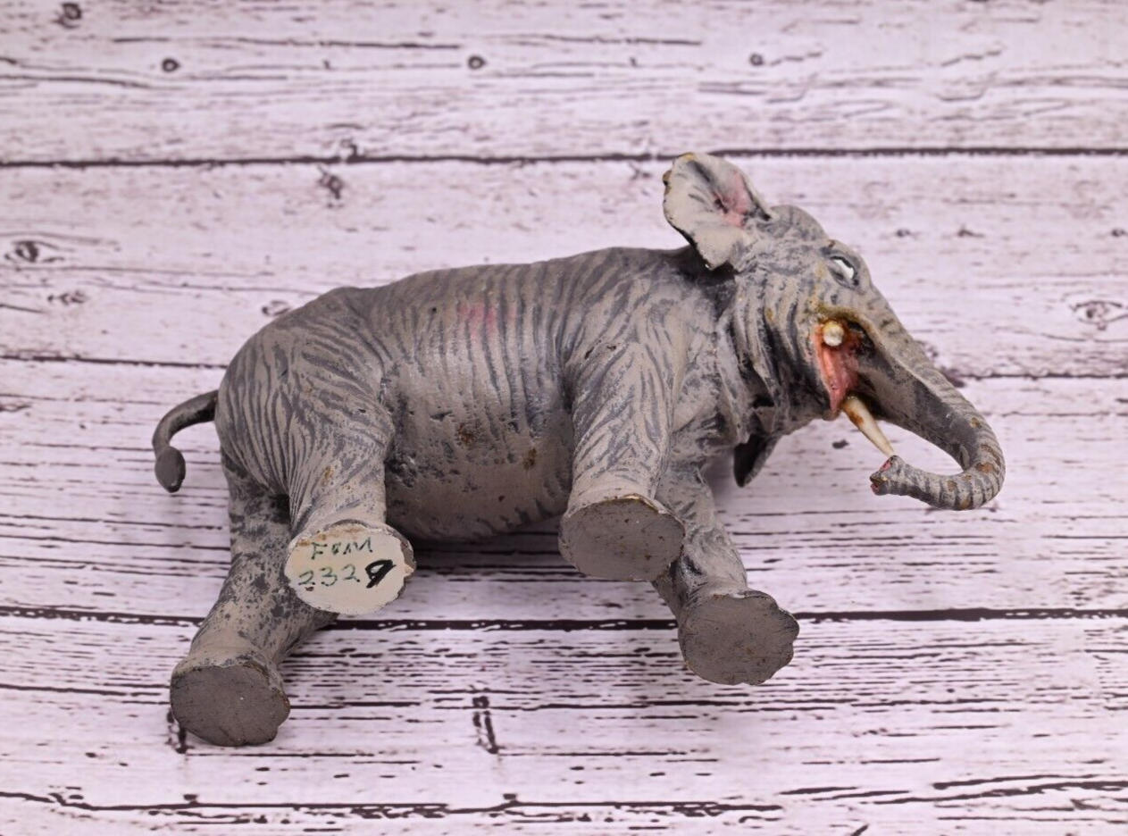 Majestic Antique Austrian Vienna Cold Painted Bronze Figure of Elephant8