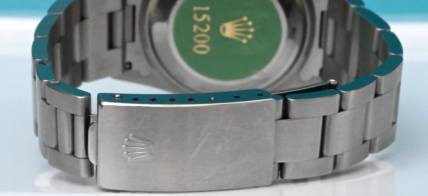 34mm Mid-1990s Rolex Oyster Perpetual Date Silver Dial Stainless Steel 152007