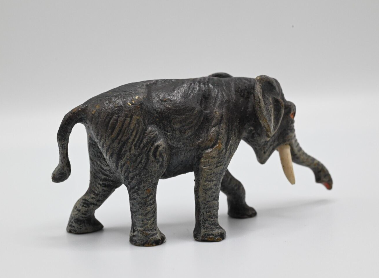 Gorgeous Antique Austrian Vienna Cold Painted Bronze Figure of Elephant4