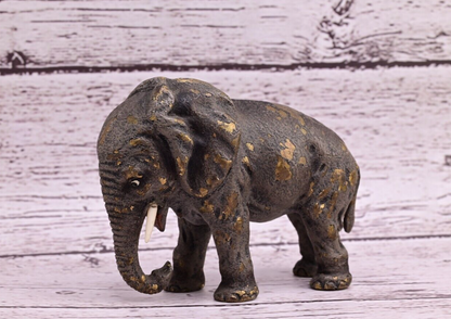 High Quality Antique Austrian Vienna Cold Painted Bronze Figure of Elephant6