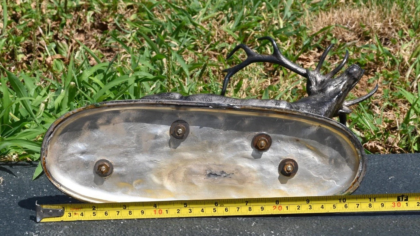 Original Dated 1931 American Artist Louis Jonas Elk Sculpture In Silvered Metal15