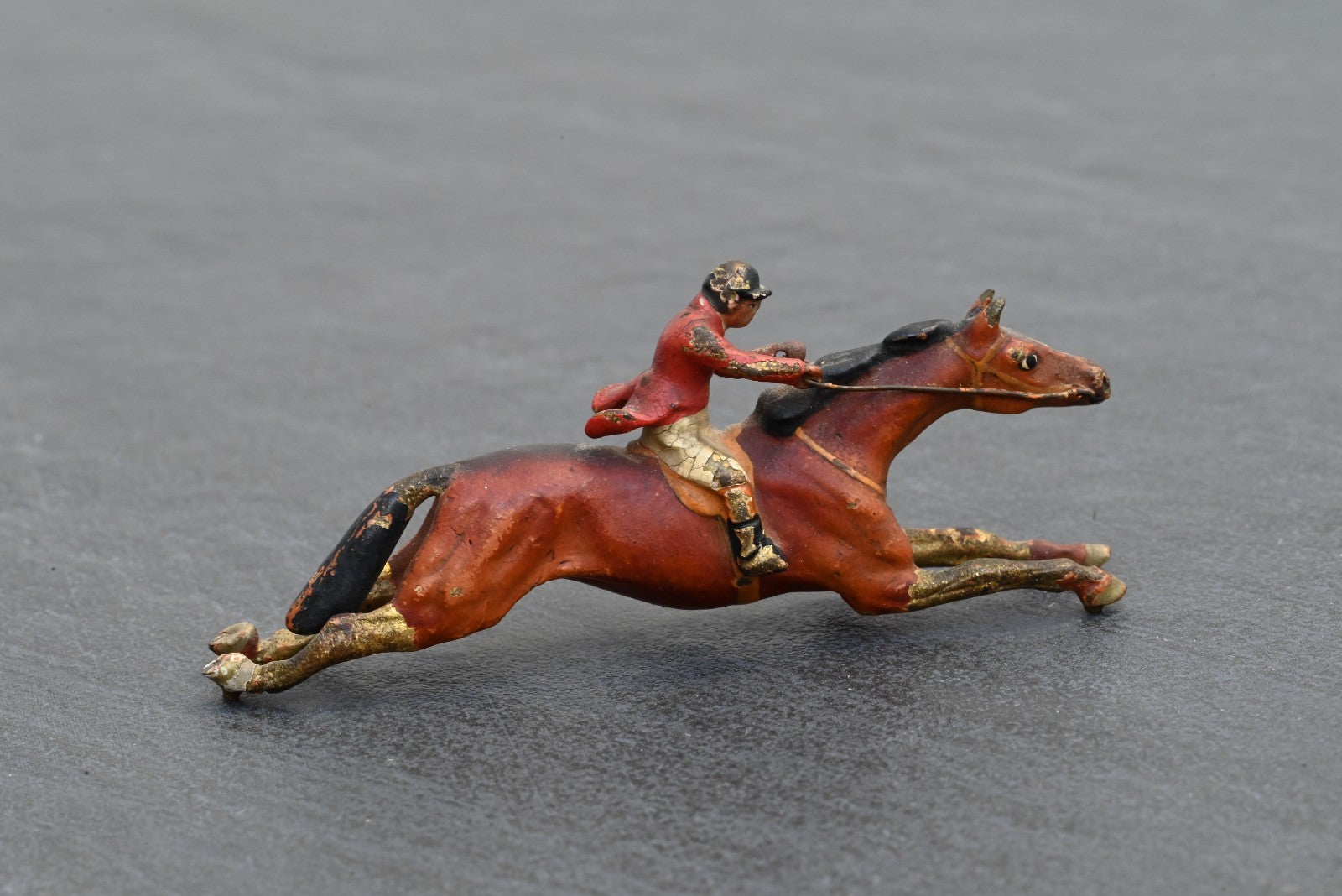Awesome Austrian Vienna Cold Painted Bronze Figure of Jockey Riding Racehorse5