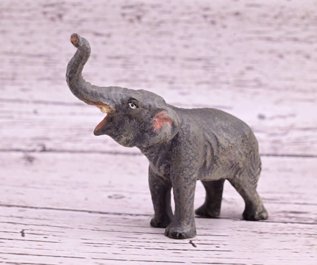 Gorgeous Antique Austrian Vienna Cold Painted Bronze Figure of Elephant8
