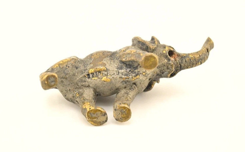 Cute Small Austrian Vienna Cold Painted Bronze Figure of Elephant4