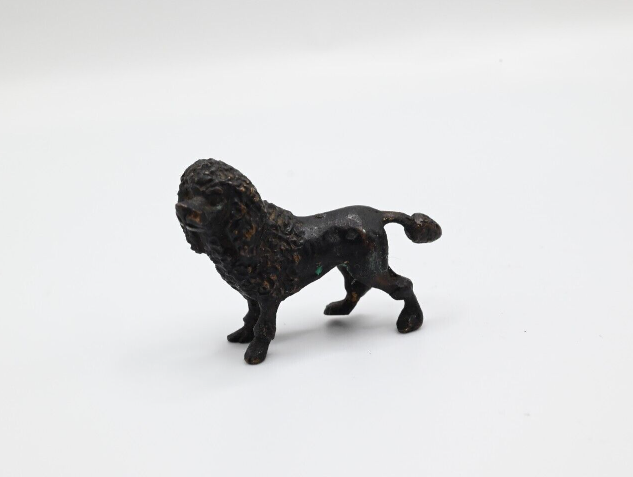 Original Antique Austrian Vienna Cold Painted Bronze Figure of Black Poodle0