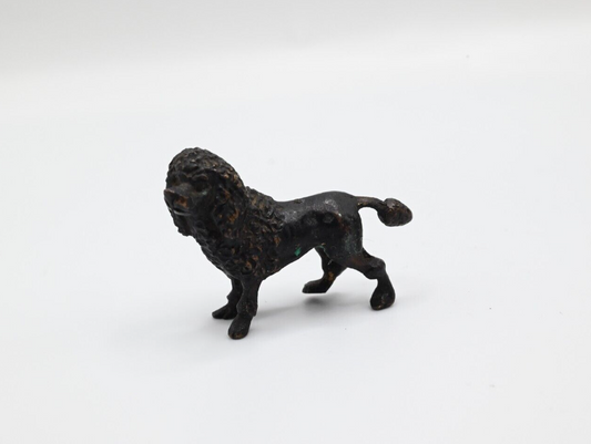 Original Antique Austrian Vienna Cold Painted Bronze Figure of Black Poodle0