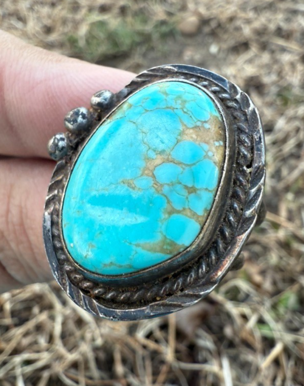 Beautiful Southwestern Sterling Silver & Turquoise Gemstone Ring1