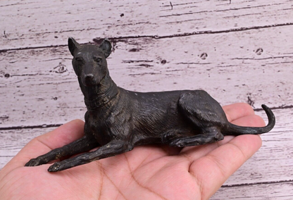 Antique Austrian Vienna *Style* Cold Painted Bronze Dog Possibly German Made0