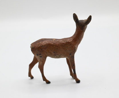 Beautiful Little Antique Austrian Vienna Cold Painted Bronze Figure of Deer3