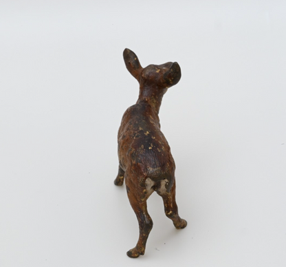 Life-Like Antique Austrian Vienna Cold Painted Bronze Figure of Brown Deer2