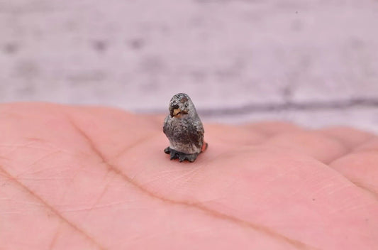 Awesome Antique Austrian Vienna Cold Painted Bronze Figure of Small Gray Parrot1